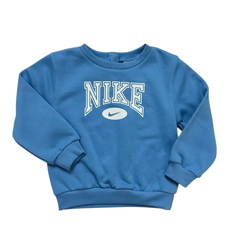 Nike Blue Crewneck Sweatshirt & Jogger Pants 2 Piece Set Boys 24 Months NWT